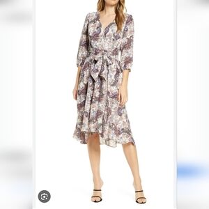 Maison tFloral Paisley Midi Dress